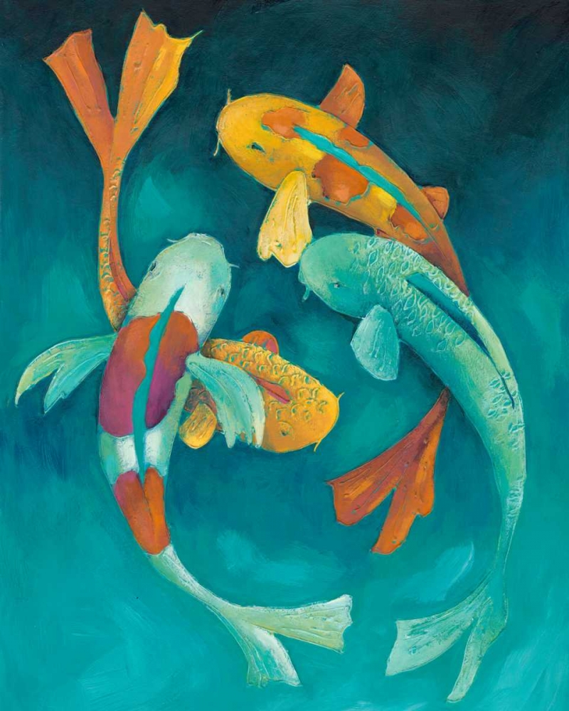 Wall art: Ornamental Koi II, by Zarris, Chariklia