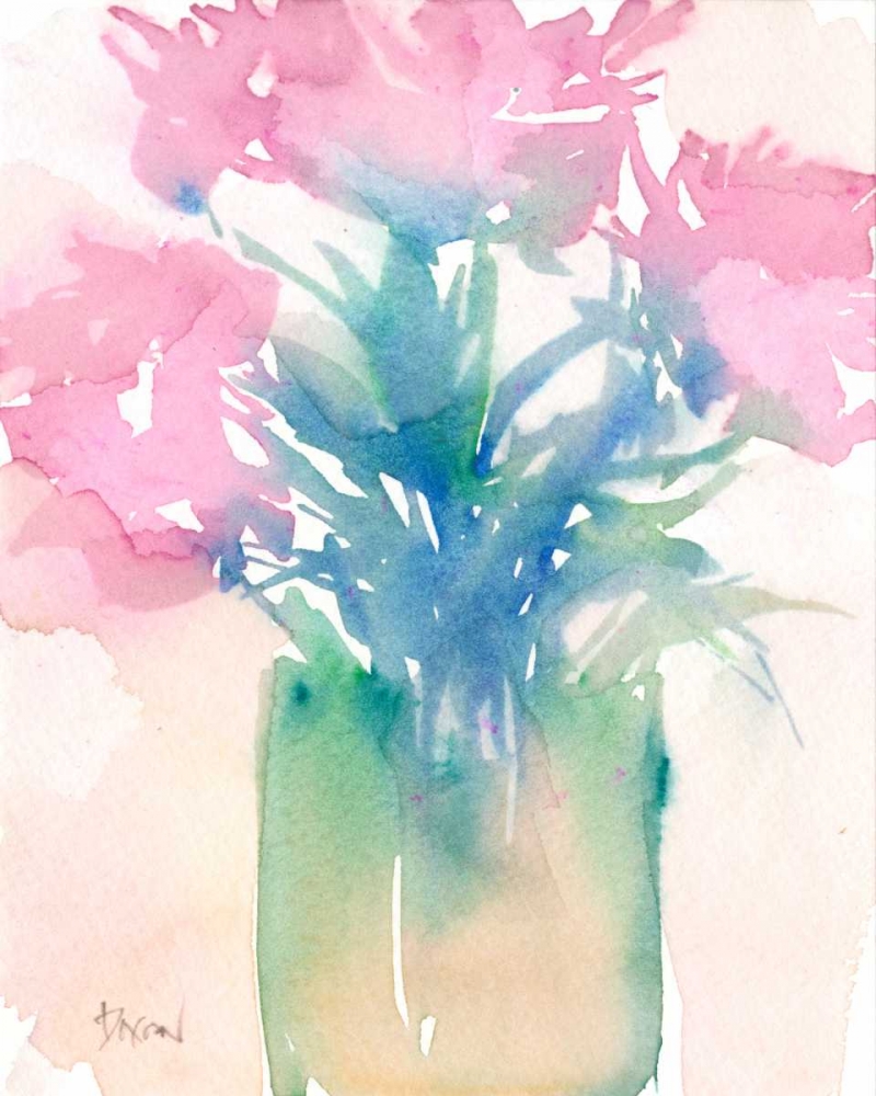 Wall Art Painting id:147907, Name: Pretty Pink Flowers II, Artist: Dixon, Samuel