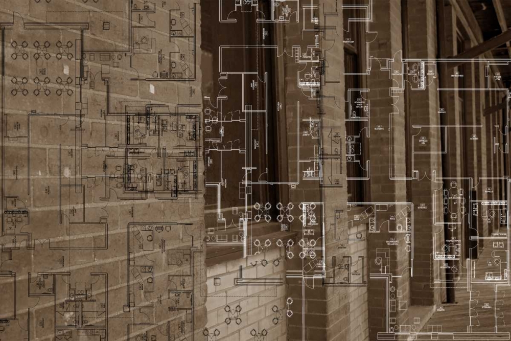 Wall Art Painting id:148235, Name: Architecture Drawing III, Artist: Jasper, Sisa