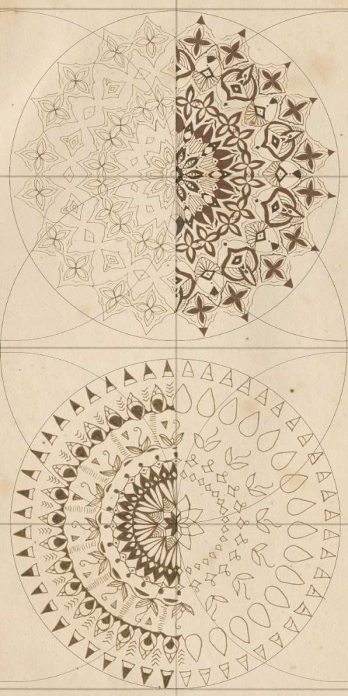 Wall art: Sacred Geometry Sketch III, by McCavitt, Naomi