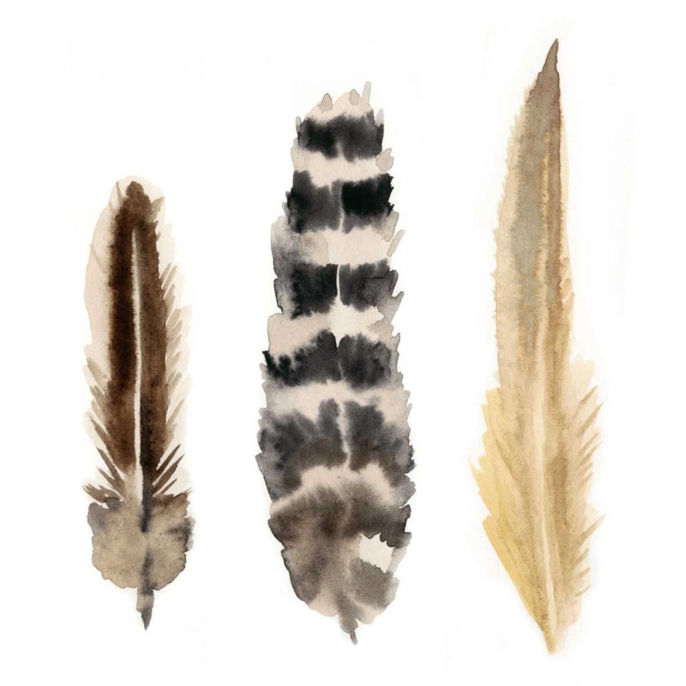 Art Print: Watercolor Plumes II