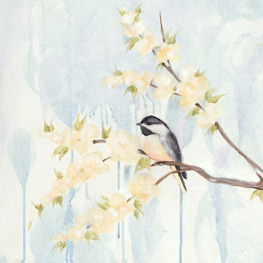 Art Print: Spring Chickadees I