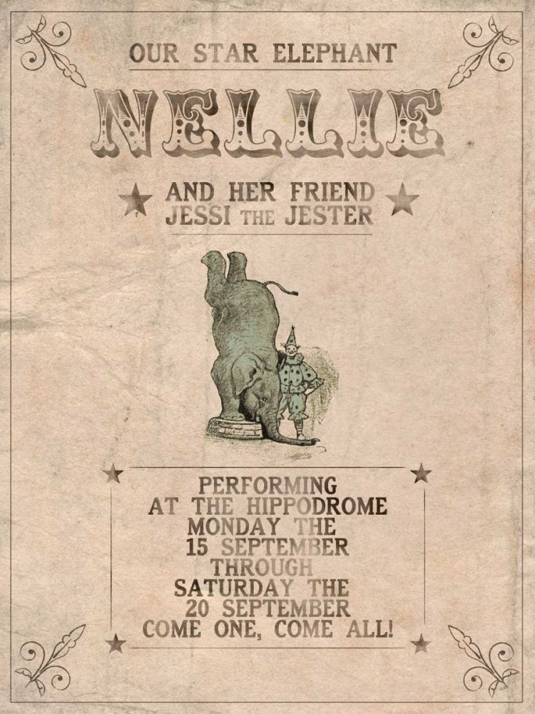 Wall art: Vintage Circus II, by Popp, Grace