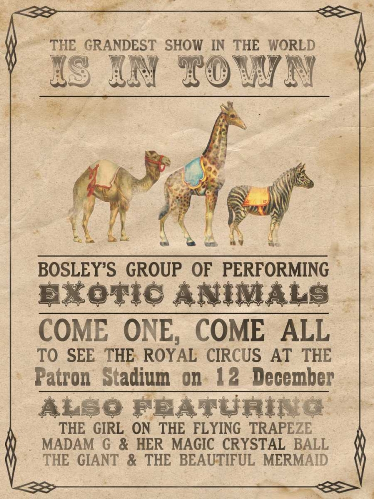 Wall art: Vintage Circus III, by Popp, Grace