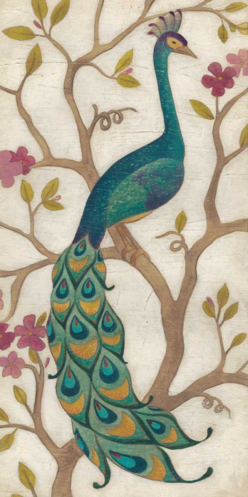 Art Print: Peacock Fresco I