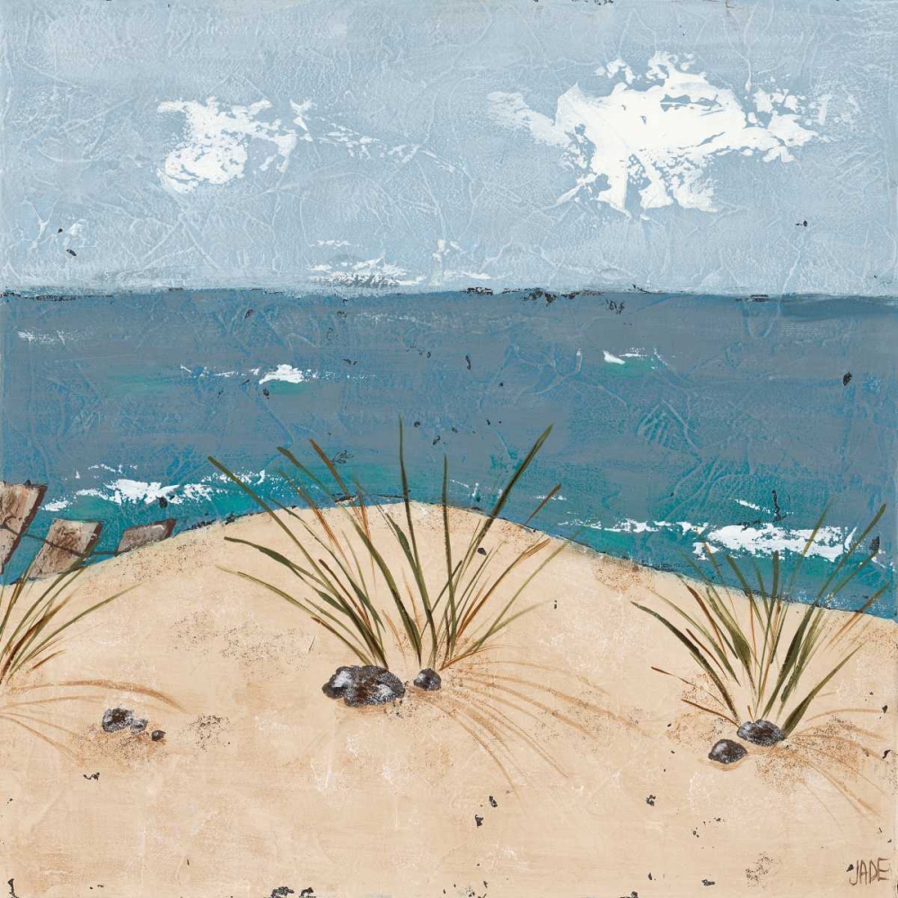 Art Print: Beach Scene Triptych III