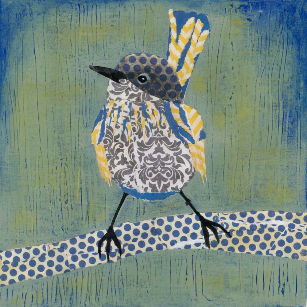 Wall art: Patchwork Wren I, by Popp, Grace