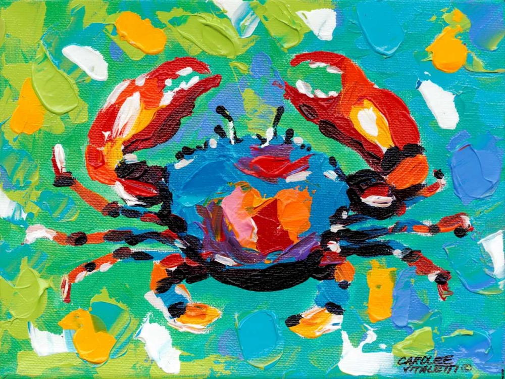 Wall Art Painting id:60903, Name: Seaside Crab I, Artist: Vitaletti, Carolee