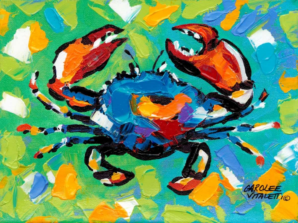 Wall Art Painting id:60904, Name: Seaside Crab II, Artist: Vitaletti, Carolee