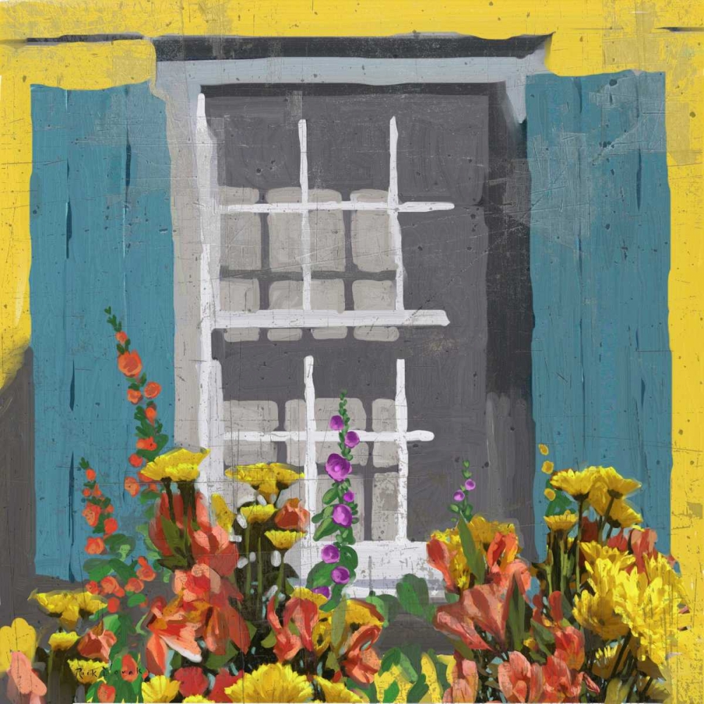 Wall Art Painting id:60917, Name: Window Floral I, Artist: Novak, Rick