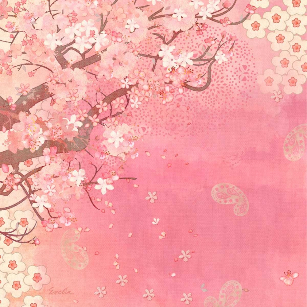 Wall art: Tokyo Cherry II, by Evelia Designs