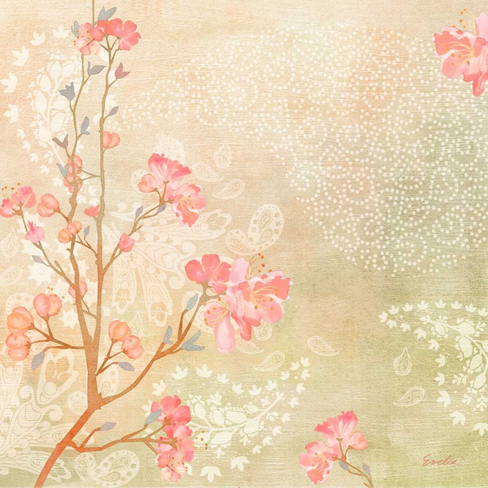 Wall art: Sweet Cherry Blossoms I, by Evelia Designs
