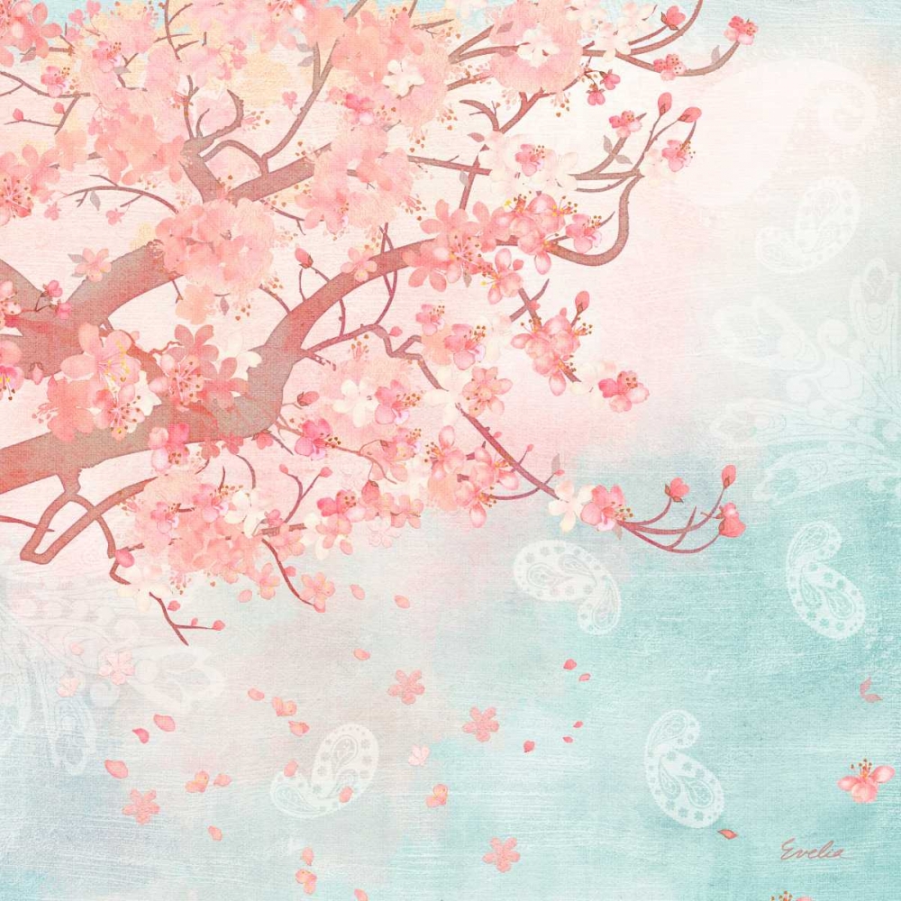 Wall art: Sweet Cherry Blossoms III, by Evelia Designs