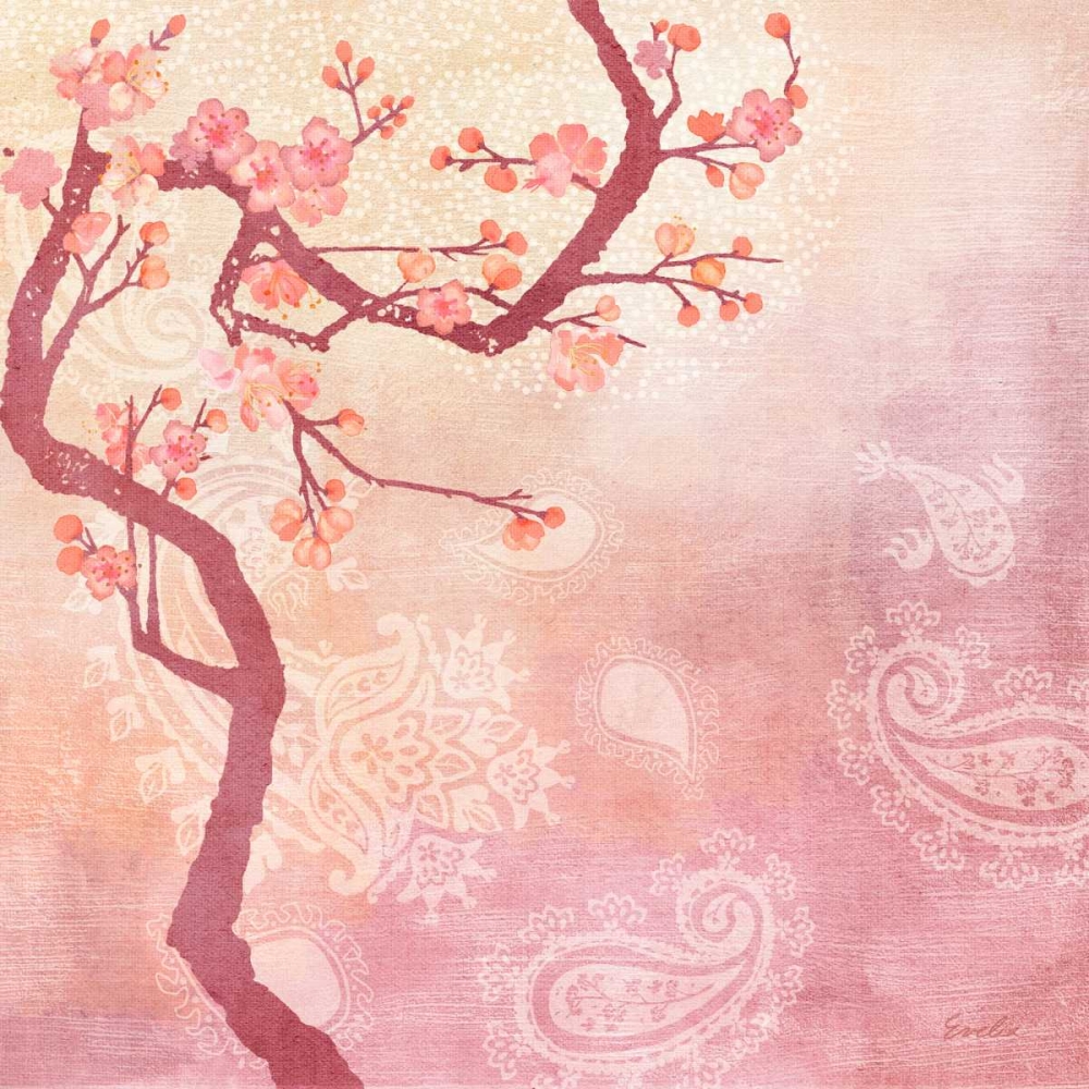 Wall art: Sweet Cherry Blossoms V, by Evelia Designs