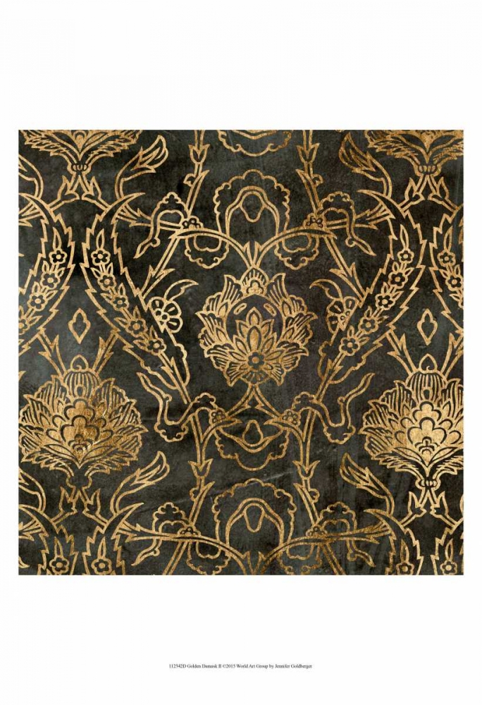 Wall art: Golden Damask II, by Goldberger, Jennifer