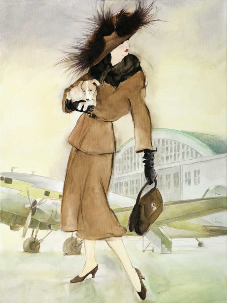 Art Print: Vintage Lady I