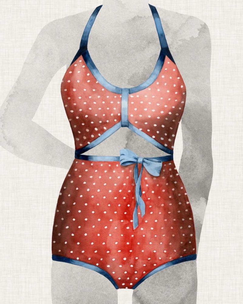 Wall Art Painting id:155105, Name: Vintage Bathing Suit II, Artist: Popp, Grace