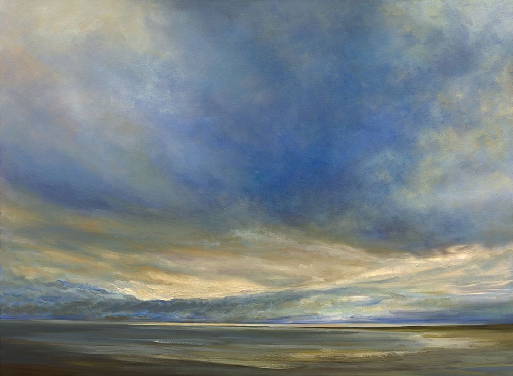 Wall Art Painting id:226477, Name: Clouds on the Bay II, Artist: Finch, Shiela