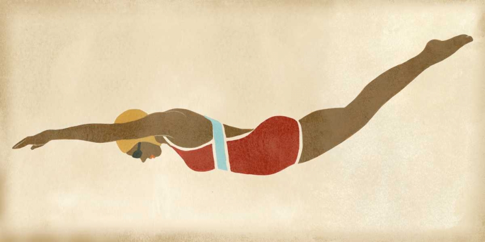 Wall art: Vintage Diver II, by Vess, June Erica