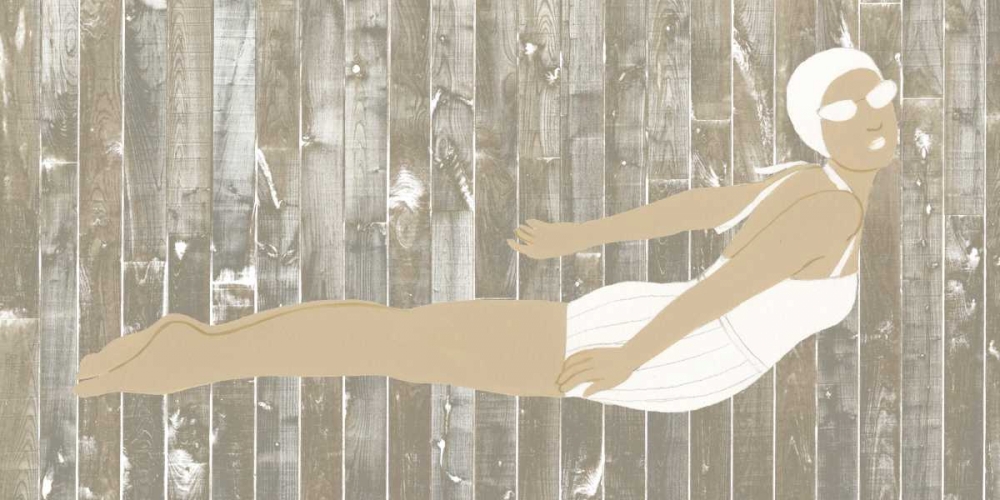 Wall Art Painting id:155555, Name: Vintage Diver III, Artist: Vess, June Erica