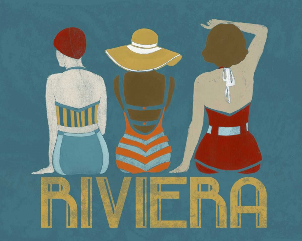 Art Print: Vintage Bathing Beauties I