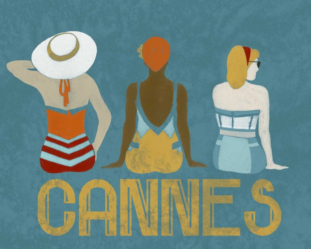 Art Print: Vintage Bathing Beauties II