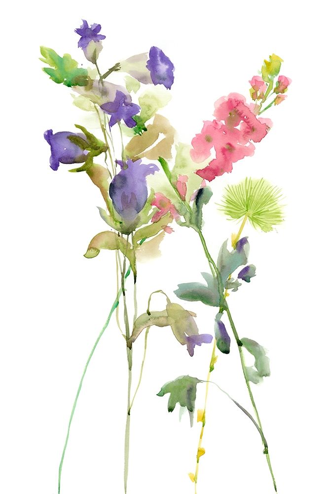 Wall Art Painting id:240125, Name: Watercolor Floral Study IV, Artist: Wang, Melissa