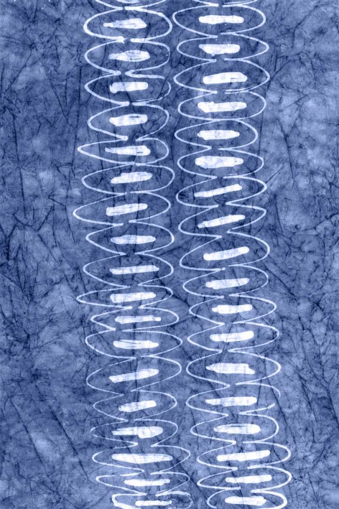 Wall art: Indigo Primitive Patterns II, by Stramel, Renee W.