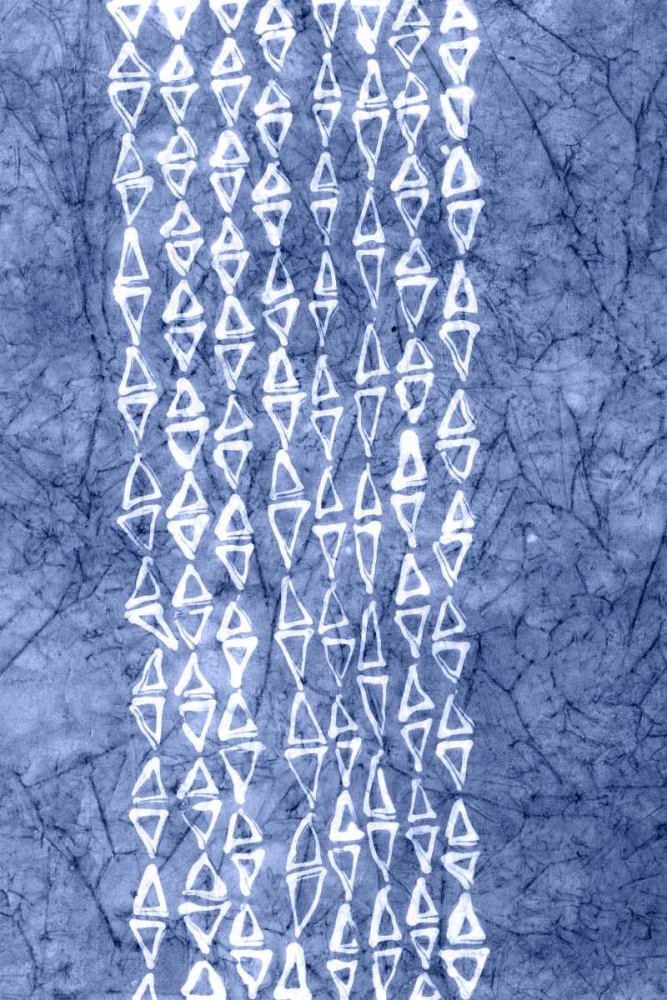 Wall art: Indigo Primitive Patterns III, by Stramel, Renee W.