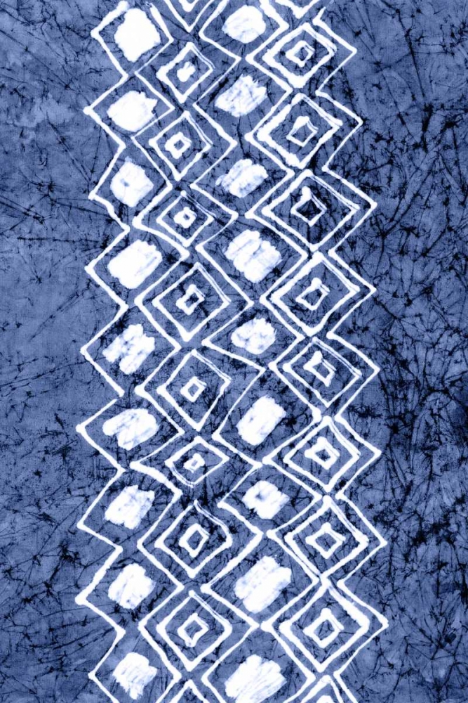 Wall art: Indigo Primitive Patterns IV, by Stramel, Renee W.