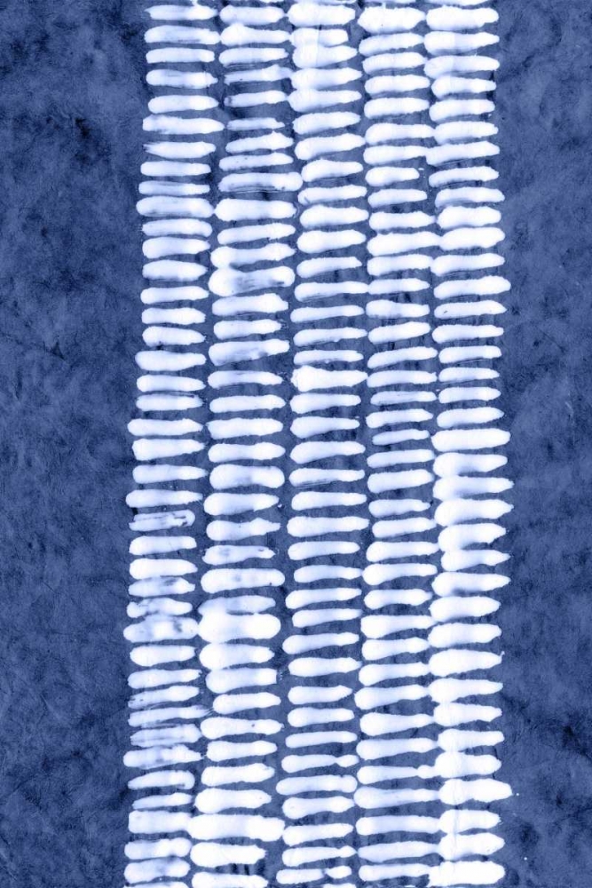 Wall art: Indigo Primitive Patterns VII, by Stramel, Renee W.