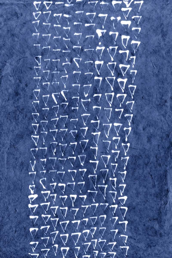 Wall art: Indigo Primitive Patterns IX, by Stramel, Renee W.