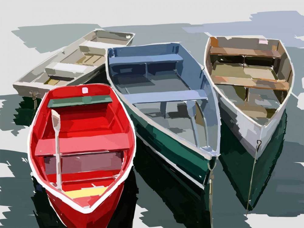 Wall art: Bold Boats I, by Kalina, Emily