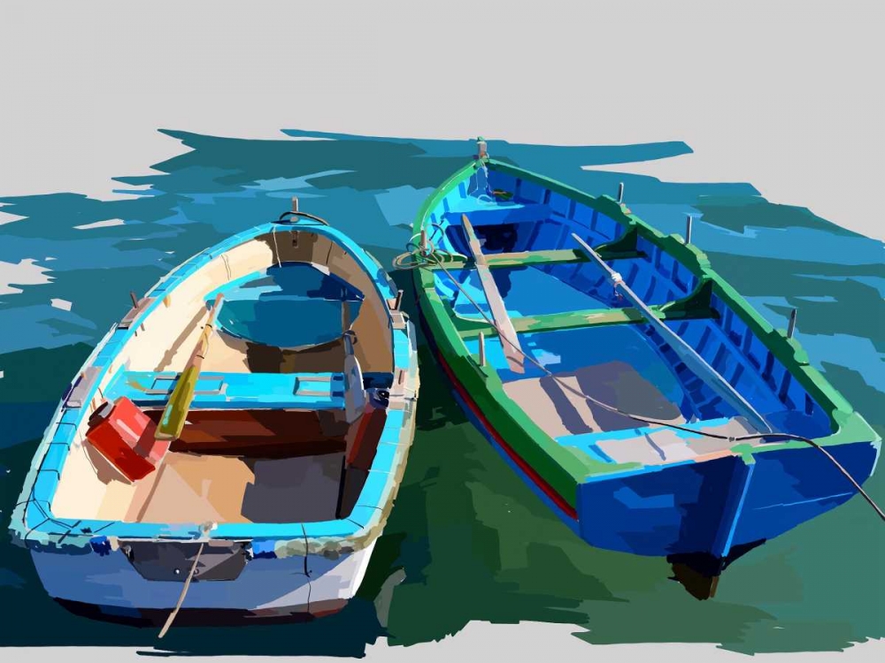 Wall Art Painting id:154908, Name: Bold Boats III, Artist: Kalina, Emily