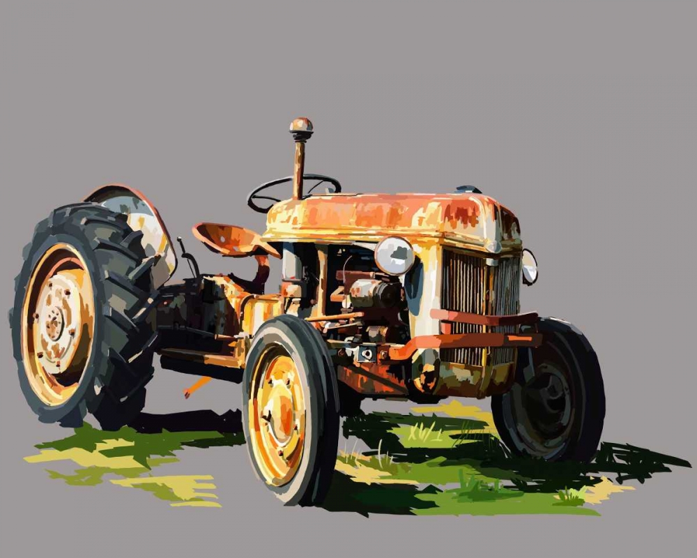 Wall Art Painting id:154916, Name: Vintage Tractor II, Artist: Kalina, Emily