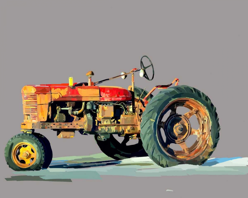Wall Art Painting id:154917, Name: Vintage Tractor III, Artist: Kalina, Emily