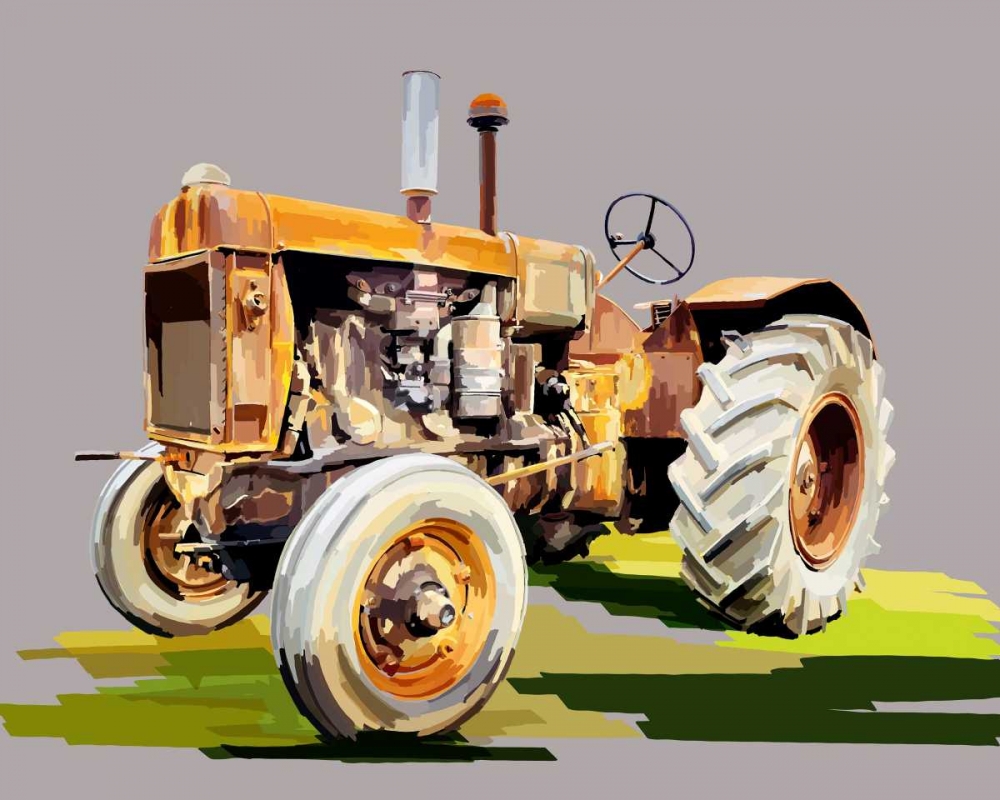 Wall Art Painting id:154918, Name: Vintage Tractor IV, Artist: Kalina, Emily