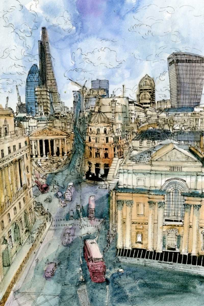 Art Print: City Scene III