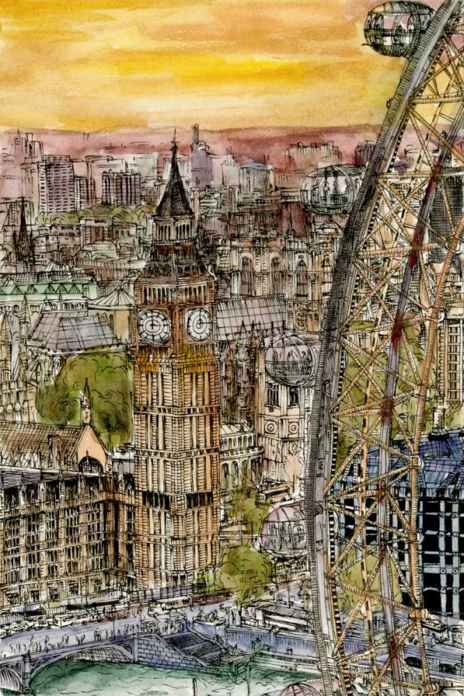 Art Print: City Scene IV