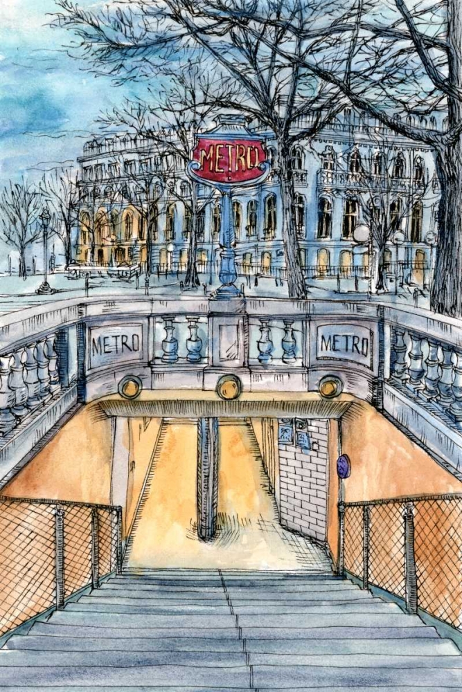 Art Print: City Scene VI