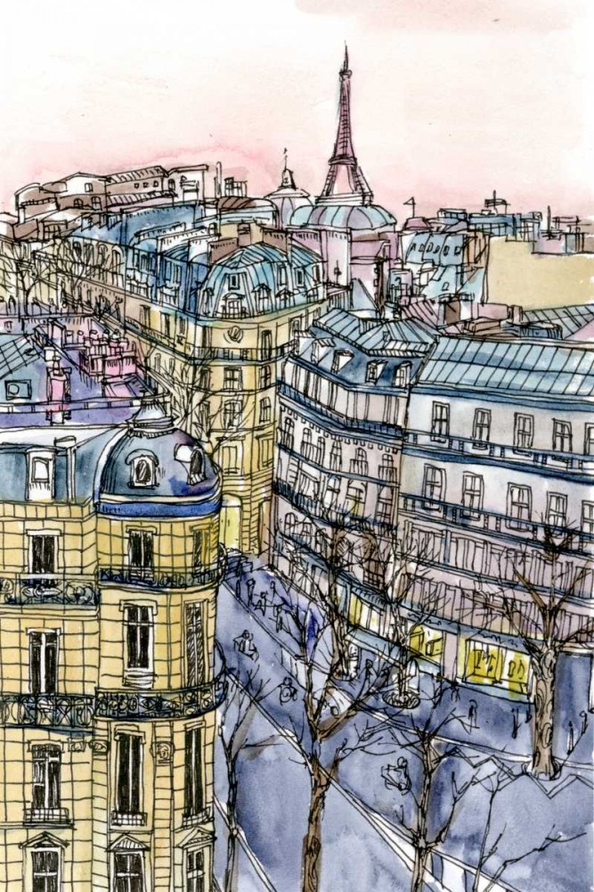 Art Print: City Scene IX