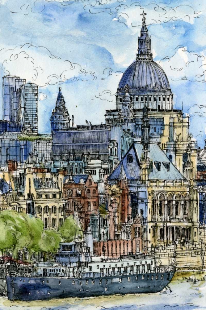Art Print: City Scene X