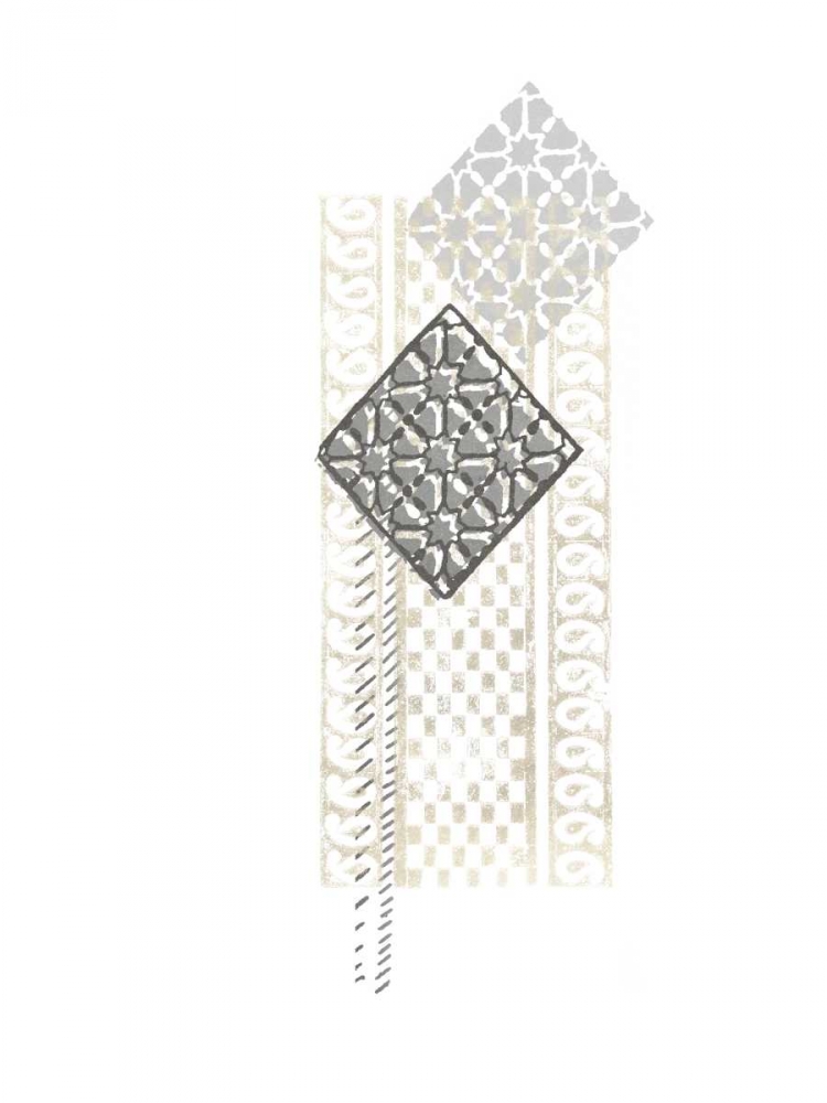 Wall art: Block Print Composition I, by Vess, June Erica