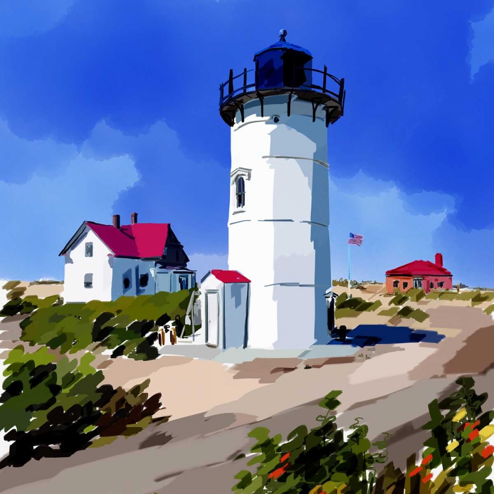 Wall Art Painting id:164711, Name: Lighthouse Scene III, Artist: Kalina, Emily