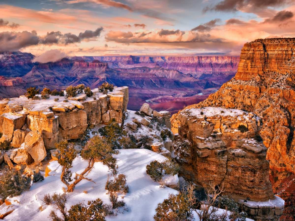 Art Print: Snowy Grand Canyon V