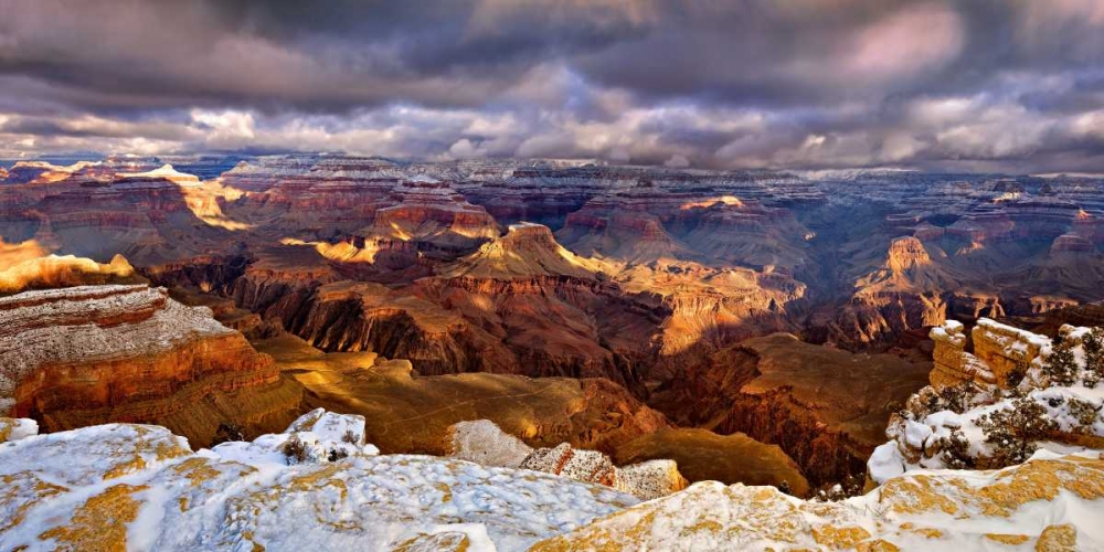 Art Print: Snowy Grand Canyon VI