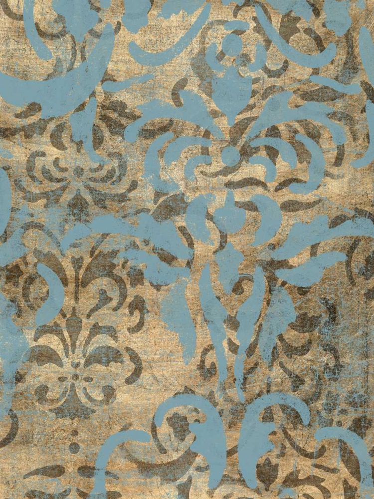 Wall art: Damask Over Gold II, by Goldberger, Jennifer