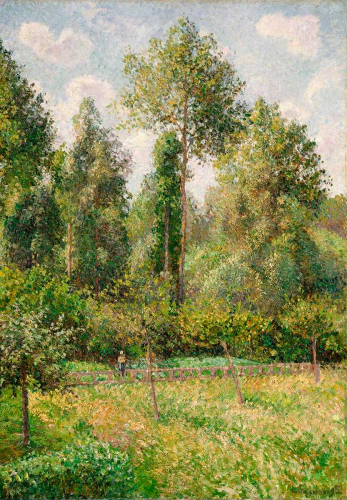 Wall Art Painting id:165589, Name: Poplars, Eragny, Artist: Pissarro, Camille
