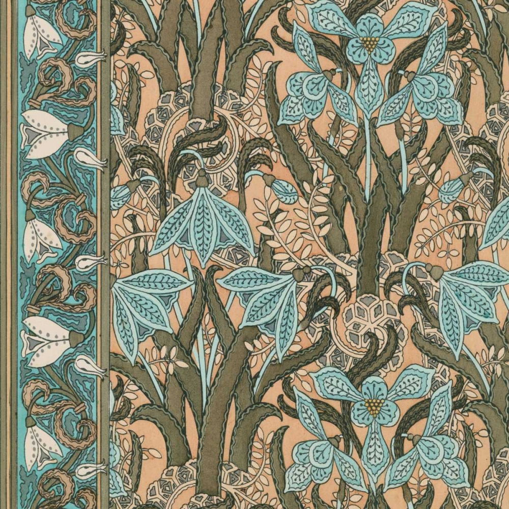 Art Print: Nouveau Textile Motif I