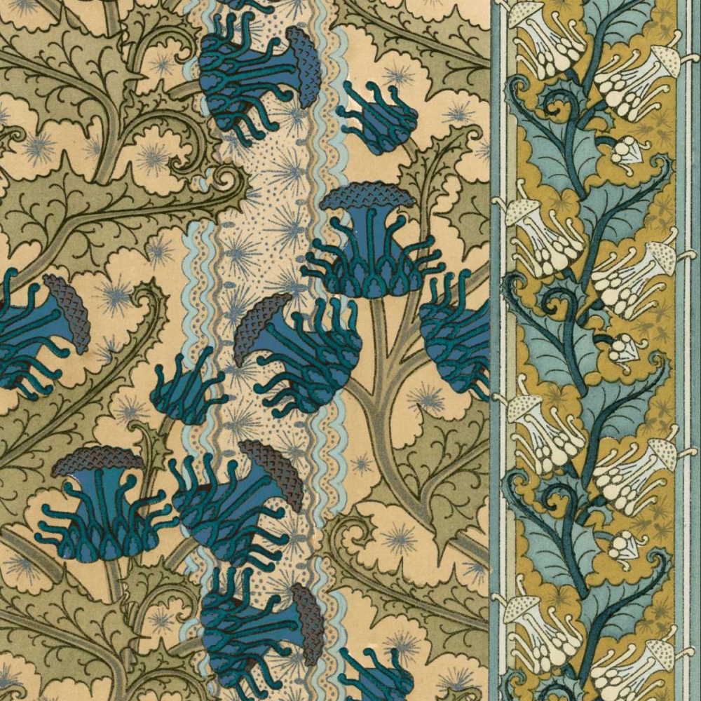 Wall Art Painting id:165707, Name: Nouveau Textile Motif VI, Artist: Vision Studio
